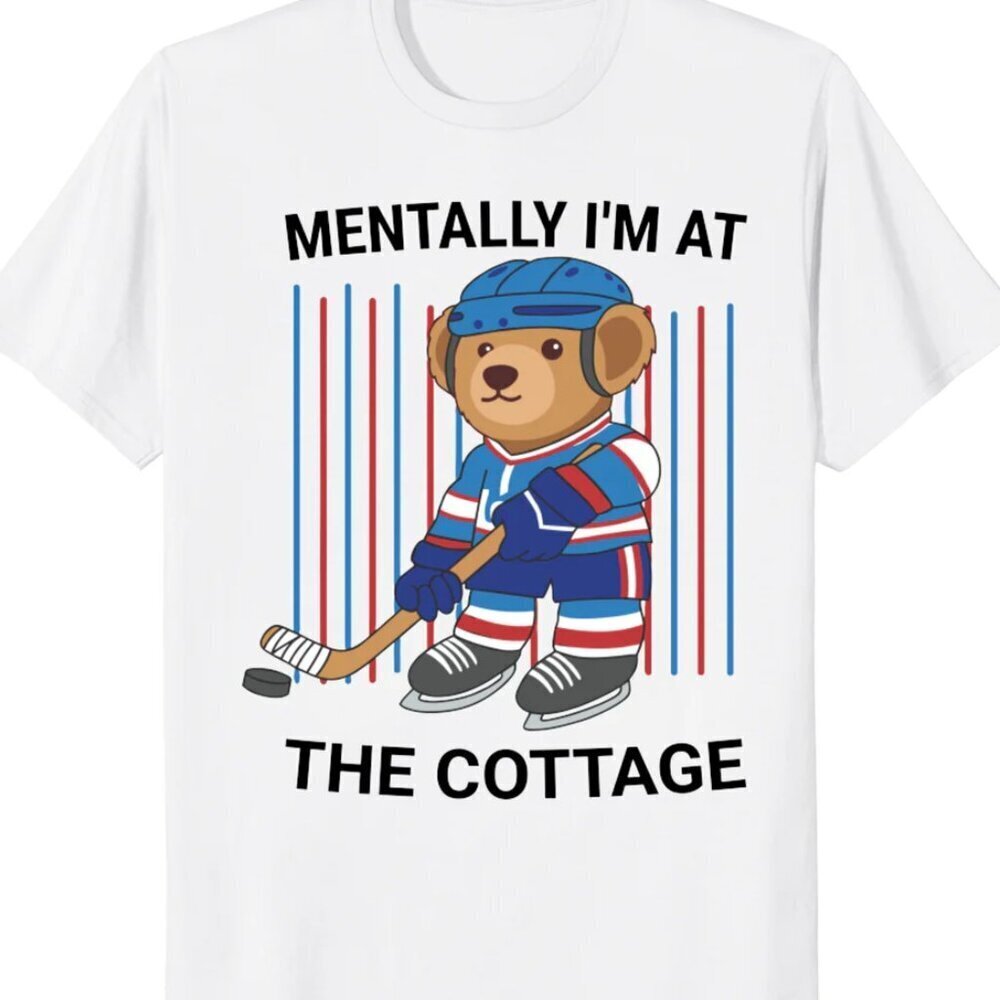 Heated Rivalry Hockey Cottage T-Shirt  Mentally At the Cottage Tee .